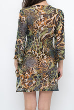 Load image into Gallery viewer, Vintage x Semi-sheer Leopard Beaded Coverup (XS-M)
