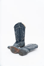 Load image into Gallery viewer, Vintage x Blue Butterfly Embroidered Cowboy Boots (5-6W)