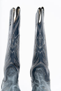 Vintage x Blue Butterfly Embroidered Cowboy Boots (5-6W)