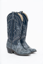 Load image into Gallery viewer, Vintage x Blue Butterfly Embroidered Cowboy Boots (5-6W)