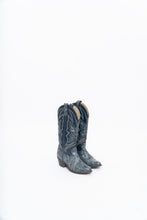 Load image into Gallery viewer, Vintage x Blue Butterfly Embroidered Cowboy Boots (5-6W)