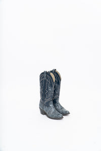Vintage x Blue Butterfly Embroidered Cowboy Boots (5-6W)