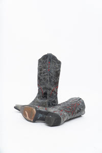 Vintage x CORRAL Lightning Leather Cowboy Boot (6-7W)