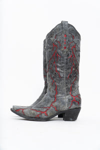 Vintage x CORRAL Lightning Leather Cowboy Boot (6-7W)