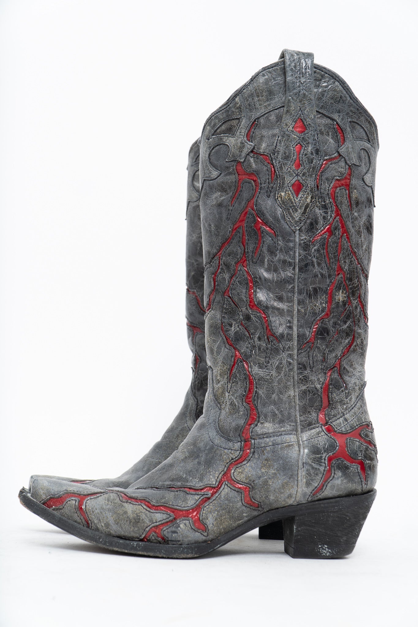 Vintage x CORRAL Lightning Leather Cowboy Boot (6-7W)