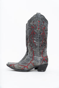 Vintage x CORRAL Lightning Leather Cowboy Boot (6-7W)