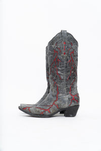 Vintage x CORRAL Lightning Leather Cowboy Boot (6-7W)