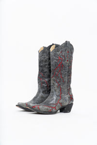 Vintage x CORRAL Lightning Leather Cowboy Boot (6-7W)