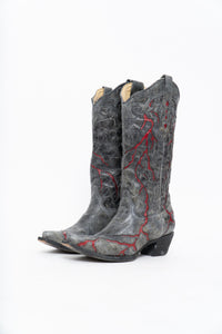 Vintage x CORRAL Lightning Leather Cowboy Boot (6-7W)