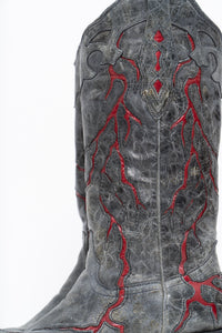 Vintage x CORRAL Lightning Leather Cowboy Boot (6-7W)