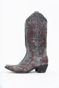 Vintage x CORRAL Lightning Leather Cowboy Boot (6-7W)