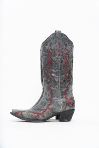 Vintage x CORRAL Lightning Leather Cowboy Boot (6-7W)