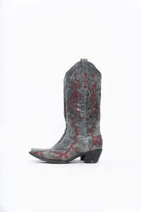 Vintage x CORRAL Lightning Leather Cowboy Boot (6-7W)