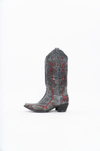 Vintage x CORRAL Lightning Leather Cowboy Boot (6-7W)