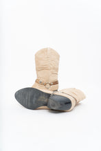 Load image into Gallery viewer, Vintage x DINGO Beige Belted Leather Cowboy Boot (6-7W)