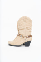 Load image into Gallery viewer, Vintage x DINGO Beige Belted Leather Cowboy Boot (6-7W)