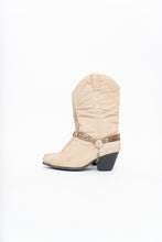 Load image into Gallery viewer, Vintage x DINGO Beige Belted Leather Cowboy Boot (6-7W)