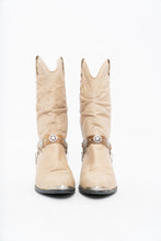 Load image into Gallery viewer, Vintage x DINGO Beige Belted Leather Cowboy Boot (6-7W)