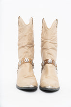Load image into Gallery viewer, Vintage x DINGO Beige Belted Leather Cowboy Boot (6-7W)