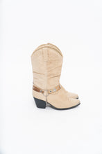 Load image into Gallery viewer, Vintage x DINGO Beige Belted Leather Cowboy Boot (6-7W)