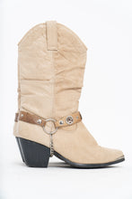 Load image into Gallery viewer, Vintage x DINGO Beige Belted Leather Cowboy Boot (6-7W)