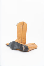 Load image into Gallery viewer, Vintage x JUSTIN x Deadstock Tan Embroidered Leather Cowboy Boot (8.5M, 10W)