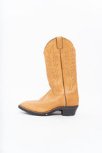 Load image into Gallery viewer, Vintage x JUSTIN x Deadstock Tan Embroidered Leather Cowboy Boot (8.5M, 10W)