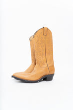 Load image into Gallery viewer, Vintage x JUSTIN x Deadstock Tan Embroidered Leather Cowboy Boot (8.5M, 10W)