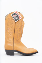 Load image into Gallery viewer, Vintage x JUSTIN x Deadstock Tan Embroidered Leather Cowboy Boot (8.5M, 10W)