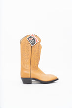 Load image into Gallery viewer, Vintage x JUSTIN x Deadstock Tan Embroidered Leather Cowboy Boot (8.5M, 10W)