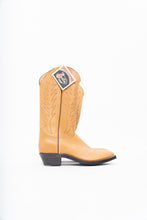 Load image into Gallery viewer, Vintage x JUSTIN x Deadstock Tan Embroidered Leather Cowboy Boot (8.5M, 10W)
