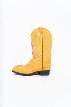 Load image into Gallery viewer, Vintage x VAQEURO Yellow Genuine Croc Cowboy Boot (9M, 10-10.5W)