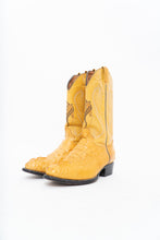 Load image into Gallery viewer, Vintage x VAQEURO Yellow Genuine Croc Cowboy Boot (9M, 10-10.5W)