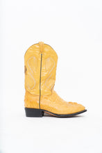 Load image into Gallery viewer, Vintage x VAQEURO Yellow Genuine Croc Cowboy Boot (9M, 10-10.5W)