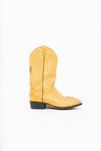 Load image into Gallery viewer, Vintage x VAQEURO Yellow Genuine Croc Cowboy Boot (9M, 10-10.5W)