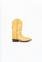 Load image into Gallery viewer, Vintage x VAQEURO Yellow Genuine Croc Cowboy Boot (9M, 10-10.5W)