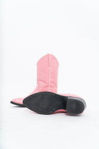Vintage x Pink Leather Cowboy Boot (5W)