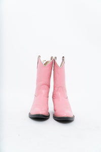 Vintage x Pink Leather Cowboy Boot (5W)