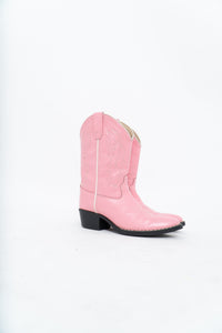 Vintage x Pink Leather Cowboy Boot (5W)