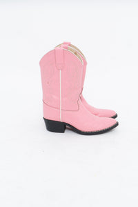 Vintage x Pink Leather Cowboy Boot (5W)