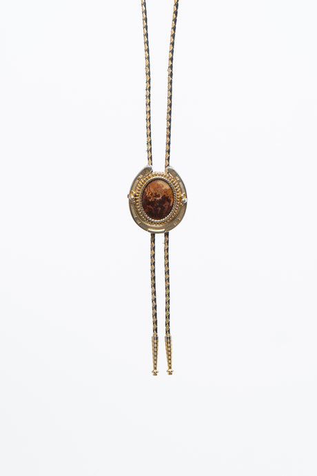 Vintage x Horseshoe Gold Gem Bolo