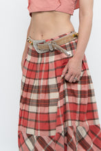 Load image into Gallery viewer, Vintage x Red Plaid Midi Skirt (M)