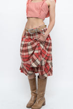Load image into Gallery viewer, Vintage x Red Plaid Midi Skirt (M)