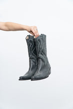Load image into Gallery viewer, Vintage x ZIGI NY Grey Butter Leather Cowboy Boots (9M, 10, 10.5W)