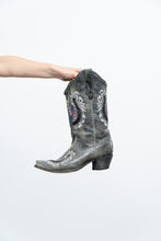 Load image into Gallery viewer, Vintage x CORRAL Grey Horseshoe Sequin Cowboy Boots (8-9W)