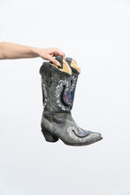Load image into Gallery viewer, Vintage x CORRAL Grey Horseshoe Sequin Cowboy Boots (8-9W)
