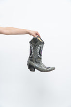 Load image into Gallery viewer, Vintage x CORRAL Grey Horseshoe Sequin Cowboy Boots (8-9W)