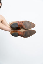 Load image into Gallery viewer, Vintage x ALCOYMAR Brown, Beige Suede Embroidered Cowboy Boot (10M, 11.5W)