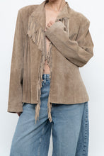 Load image into Gallery viewer, Vintage x Tan Suede Fringe Jacket (M-XL)