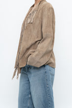 Load image into Gallery viewer, Vintage x Tan Suede Fringe Jacket (M-XL)